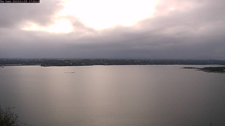Lake Travis webcam, November 25, 2015 4:40 PM CT