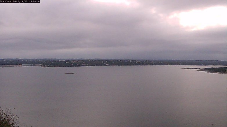 Lake Travis webcam, November 25, 2015 4:45 PM CT