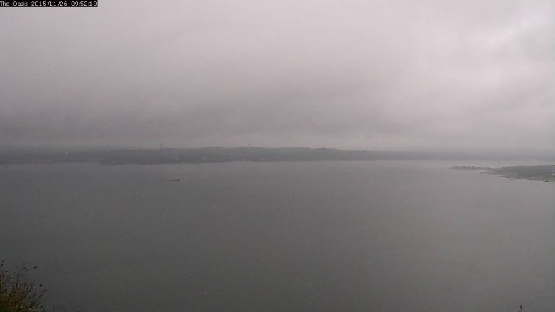 Lake Travis webcam, November 26, 2015 9:00 AM CT