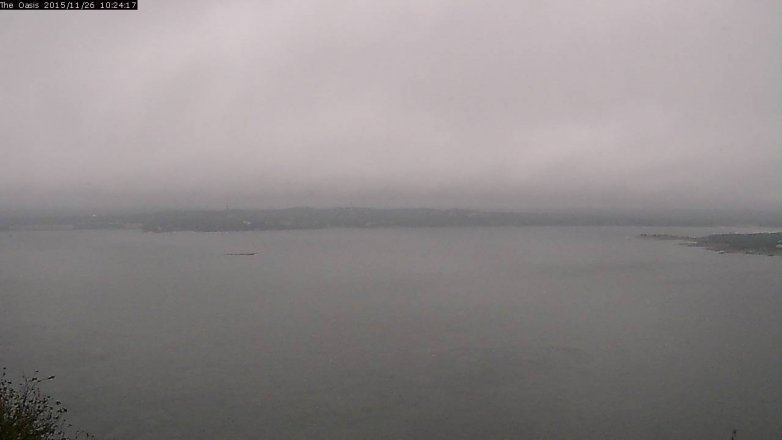 Lake Travis webcam, November 26, 2015 9:30 AM CT