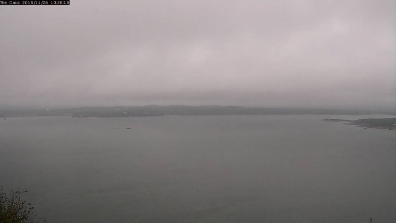 Lake Travis webcam, November 26, 2015 9:35 AM CT