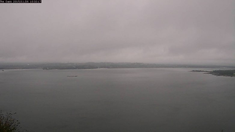 Lake Travis webcam, November 26, 2015 9:40 AM CT
