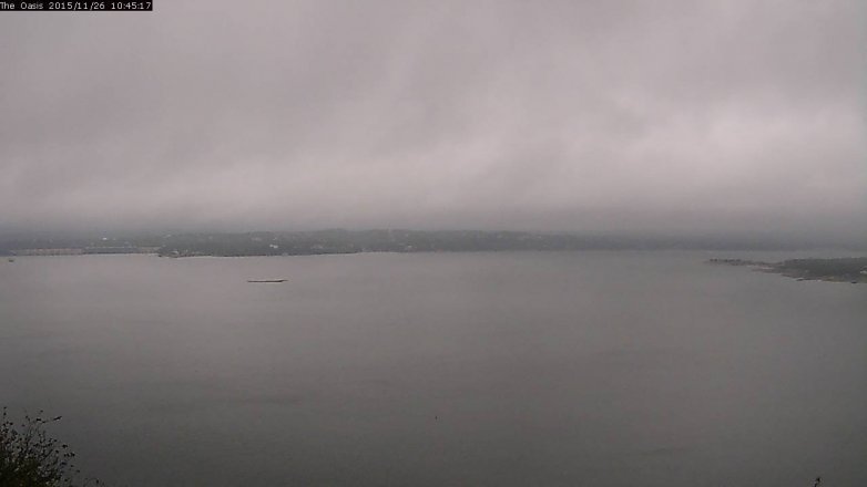 Lake Travis webcam, November 26, 2015 9:50 AM CT
