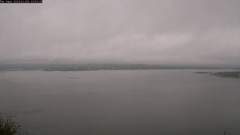 Lake Travis webcam, November 26, 2015 10:00 AM CT