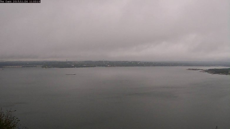 Lake Travis webcam, November 26, 2015 10:05 AM CT