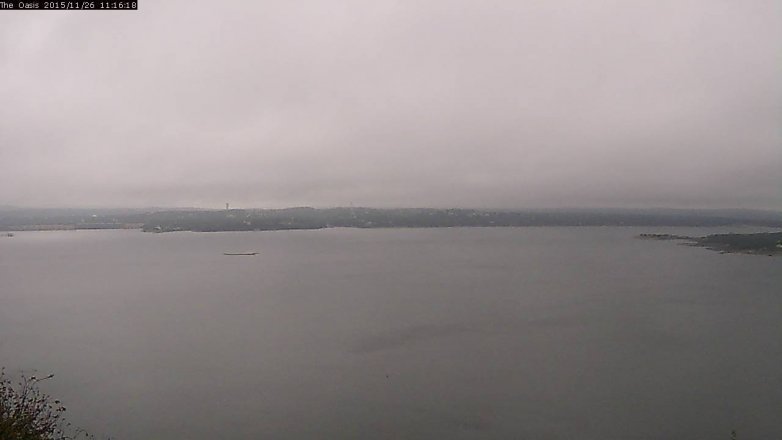 Lake Travis webcam, November 26, 2015 10:20 AM CT