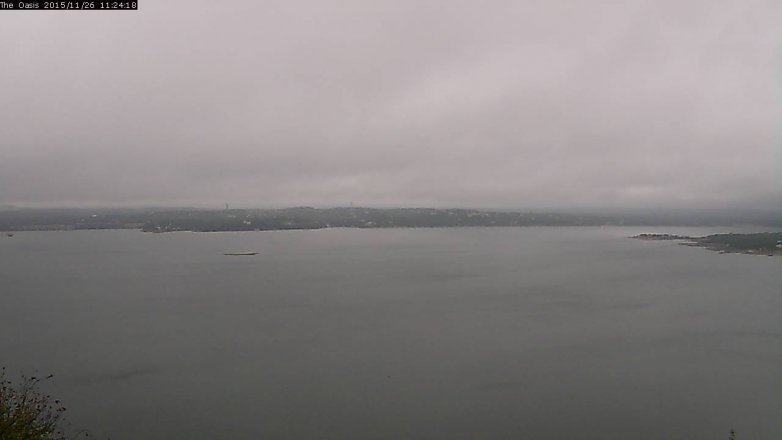 Lake Travis webcam, November 26, 2015 10:30 AM CT