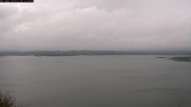 Lake Travis webcam, November 26, 2015 10:50 AM CT