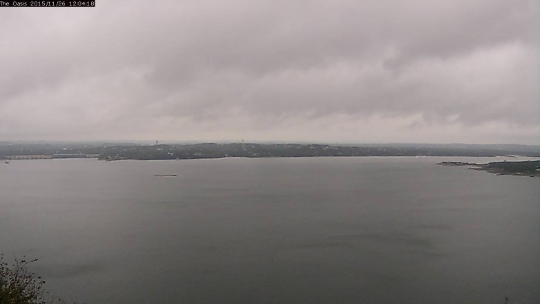 Lake Travis webcam, November 26, 2015 11:10 AM CT