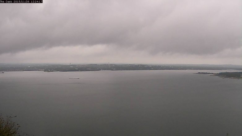Lake Travis webcam, November 26, 2015 11:30 AM CT