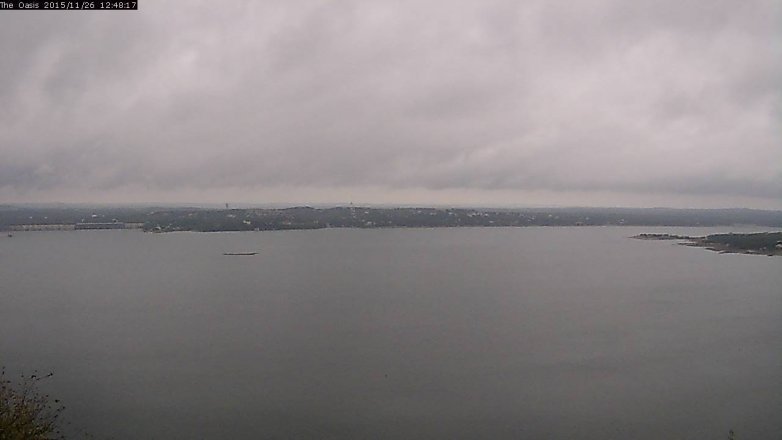Lake Travis webcam, November 26, 2015 11:55 AM CT