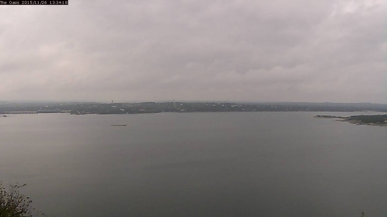 Lake Travis webcam, November 26, 2015 12:40 PM CT