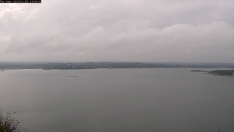 Lake Travis webcam, November 26, 2015 12:45 PM CT