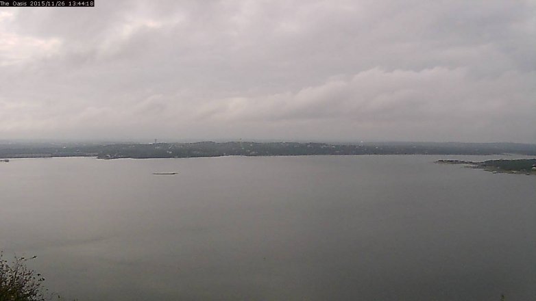 Lake Travis webcam, November 26, 2015 12:50 PM CT