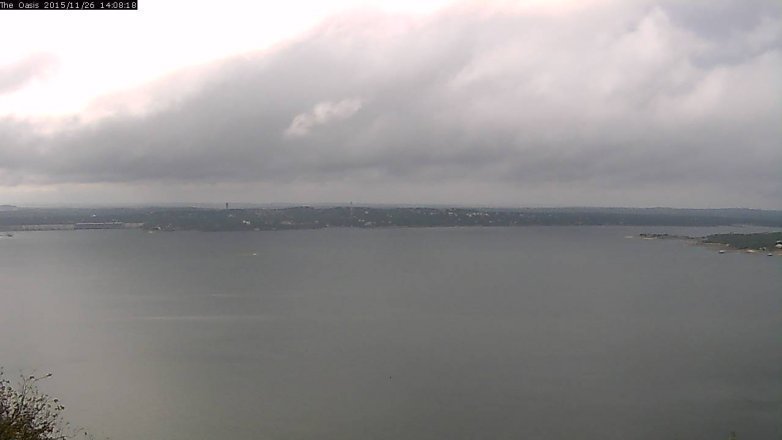 Lake Travis webcam, November 26, 2015 1:15 PM CT
