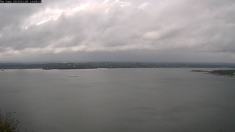 Lake Travis webcam, November 26, 2015 1:35 PM CT