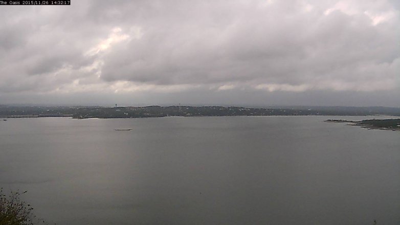 Lake Travis webcam, November 26, 2015 1:40 PM CT