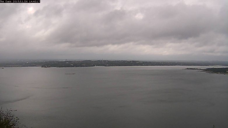 Lake Travis webcam, November 26, 2015 1:45 PM CT