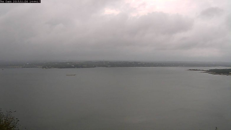 Lake Travis webcam, November 26, 2015 1:50 PM CT