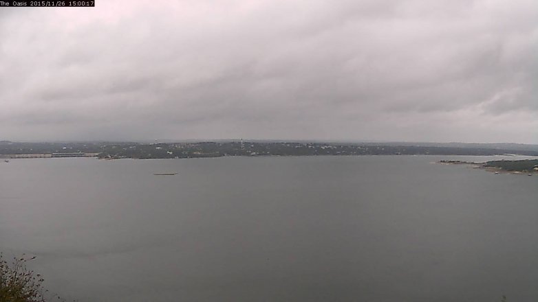 Lake Travis webcam, November 26, 2015 2:05 PM CT