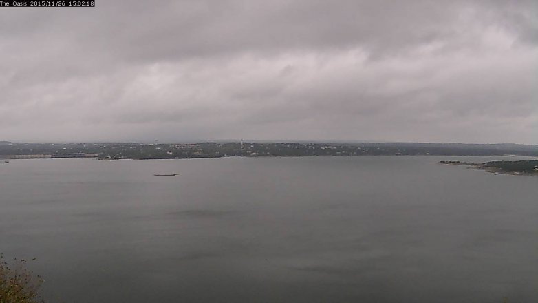 Lake Travis webcam, November 26, 2015 2:10 PM CT