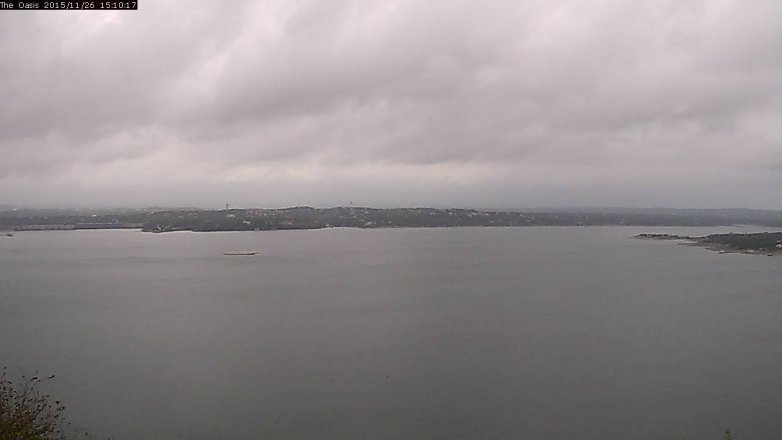 Lake Travis webcam, November 26, 2015 2:15 PM CT