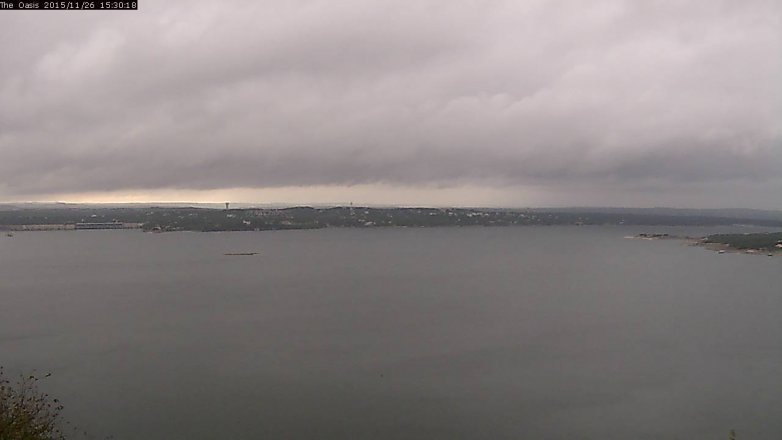 Lake Travis webcam, November 26, 2015 2:35 PM CT