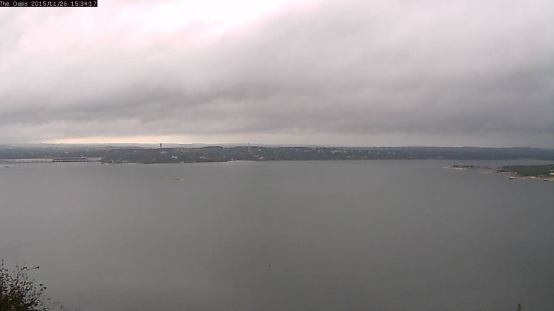 Lake Travis webcam, November 26, 2015 2:40 PM CT