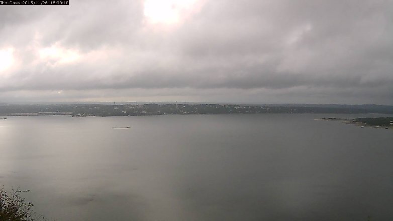 Lake Travis webcam, November 26, 2015 2:45 PM CT