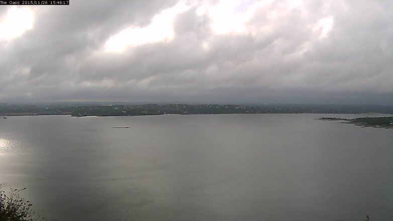 Lake Travis webcam, November 26, 2015 2:55 PM CT