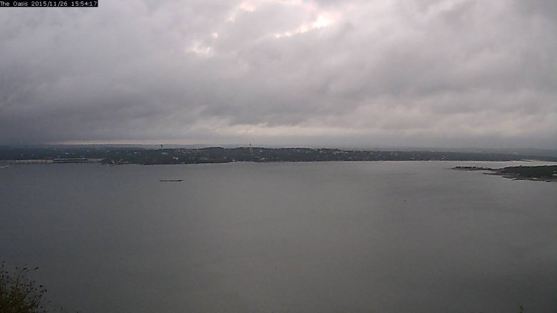 Lake Travis webcam, November 26, 2015 3:00 PM CT
