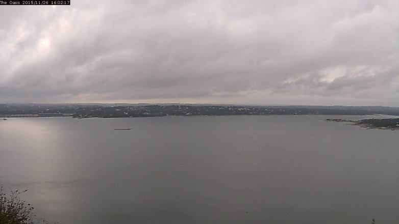 Lake Travis webcam, November 26, 2015 3:10 PM CT
