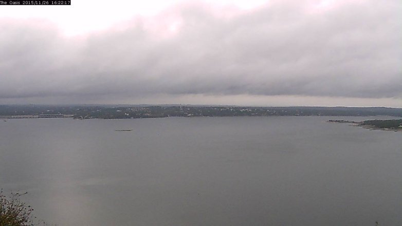 Lake Travis webcam, November 26, 2015 3:30 PM CT
