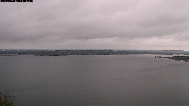 Lake Travis webcam, November 26, 2015 3:40 PM CT