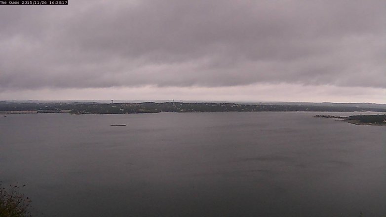 Lake Travis webcam, November 26, 2015 3:45 PM CT