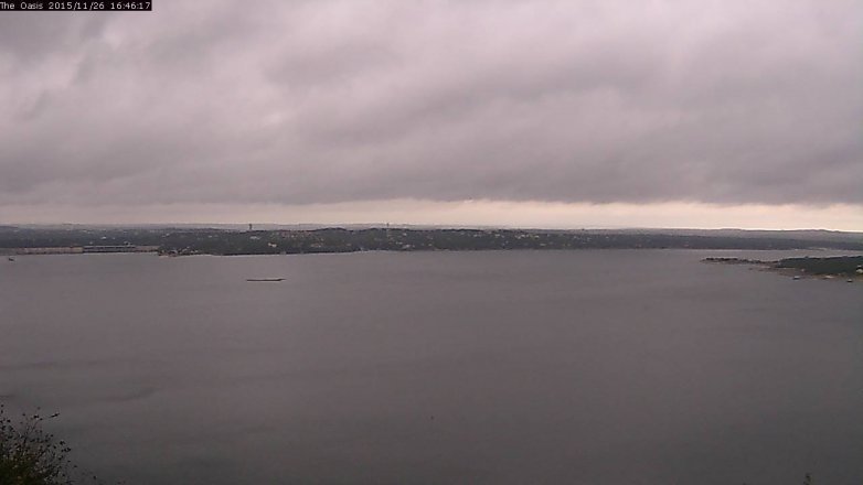 Lake Travis webcam, November 26, 2015 3:55 PM CT