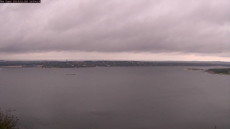 Lake Travis webcam, November 26, 2015 4:00 PM CT