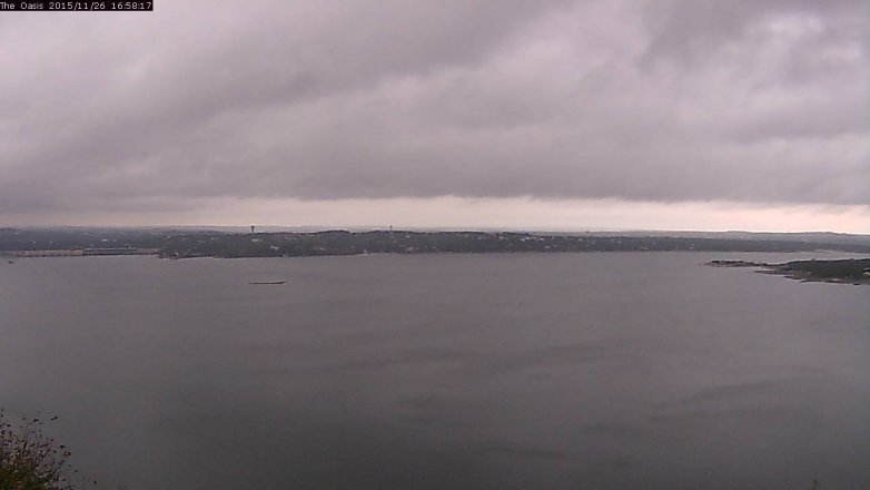 Lake Travis webcam, November 26, 2015 4:05 PM CT