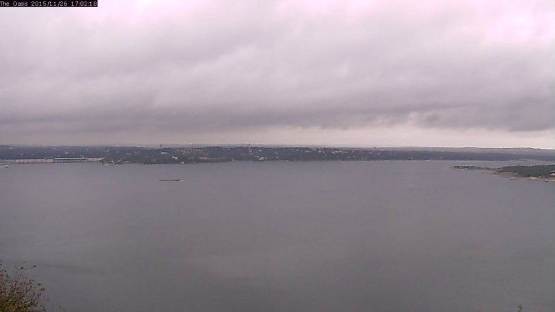 Lake Travis webcam, November 26, 2015 4:10 PM CT