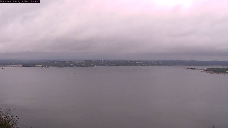 Lake Travis webcam, November 26, 2015 4:20 PM CT