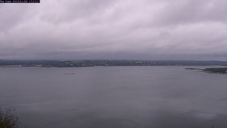 Lake Travis webcam, November 26, 2015 4:25 PM CT