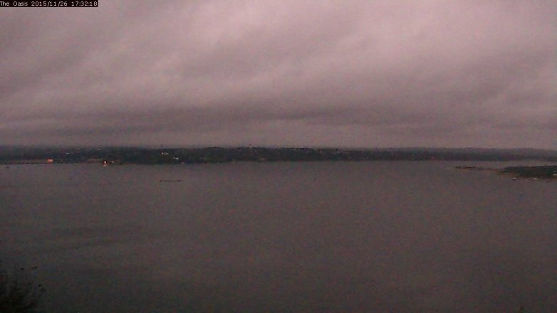 Lake Travis webcam, November 26, 2015 4:40 PM CT
