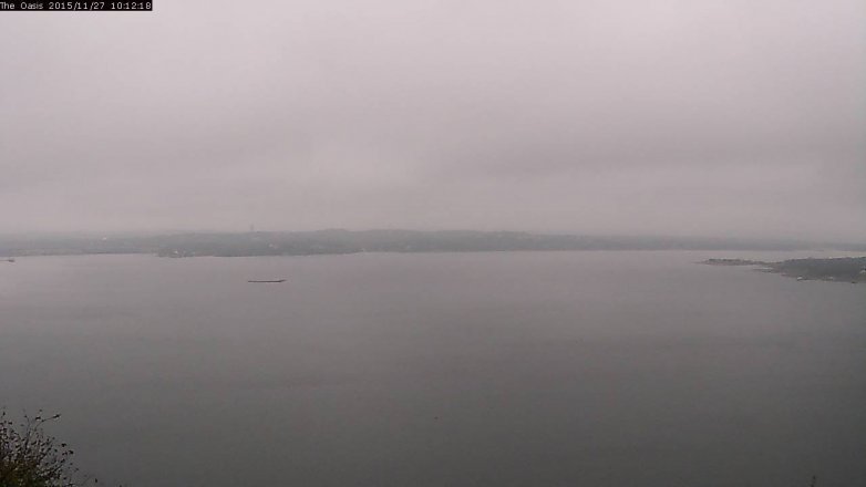 Lake Travis webcam, November 27, 2015 9:20 AM CT