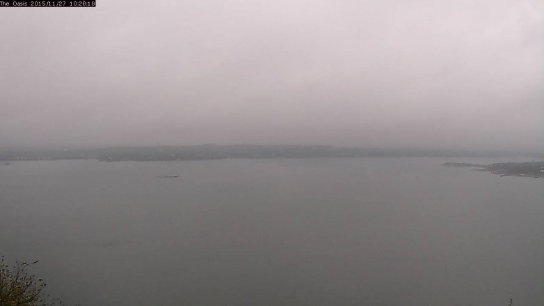 Lake Travis webcam, November 27, 2015 9:35 AM CT