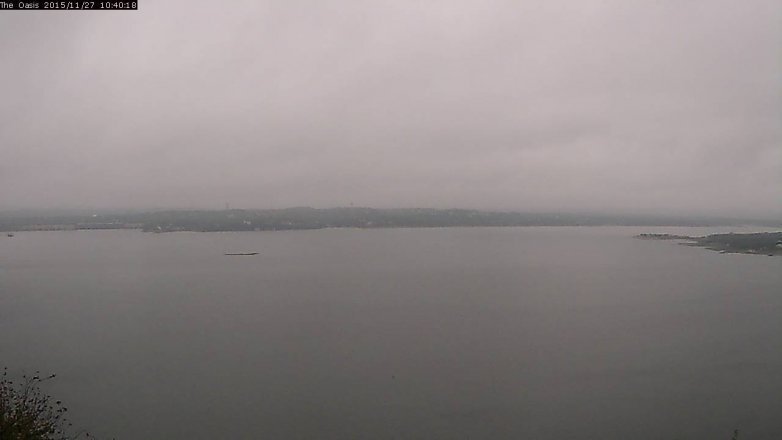 Lake Travis webcam, November 27, 2015 9:45 AM CT