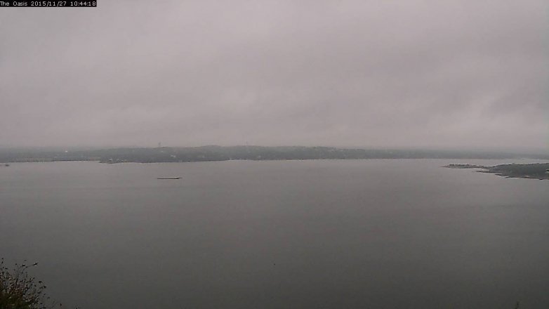 Lake Travis webcam, November 27, 2015 9:50 AM CT