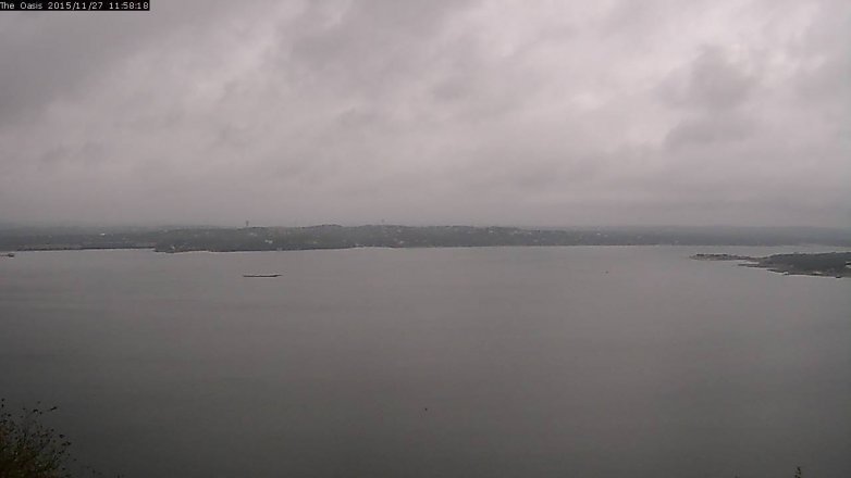 Lake Travis webcam, November 27, 2015 11:05 AM CT