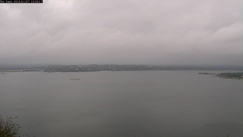 Lake Travis webcam, November 27, 2015 11:25 AM CT