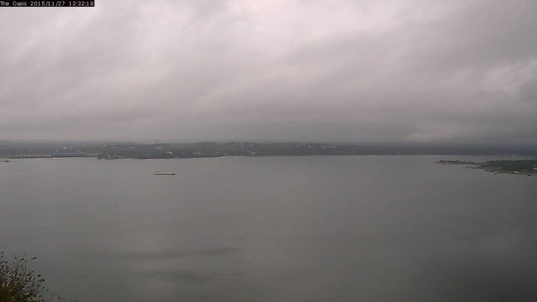 Lake Travis webcam, November 27, 2015 11:40 AM CT