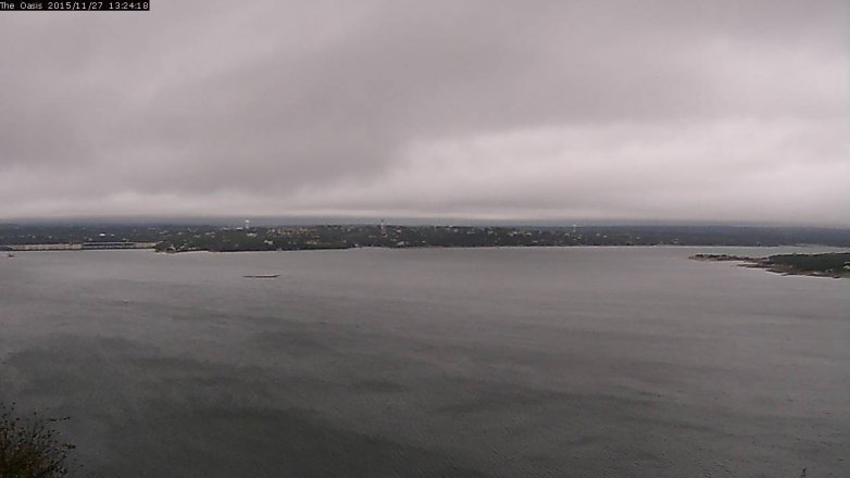 Lake Travis webcam, November 27, 2015 12:30 PM CT